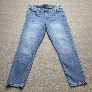 Prosperity Straight Leg Jeans Womens 31P Blue Excellent Stretch Repreve Denim